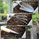 Japanese Gardening Tools Set, 3 Pcs Garden Tools Set, Nickel Plated Stainless Steel Heavy Duty Gardening Tools Kit, Hand Trowel, Dibble and Hand Rake by GreenHaven Gardens