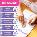 Sticker Dress Up Ballet - Sticker Activity Book for Kids. Learn Girls Fashion Design for Ballet with Stickers and Guides for Kids 5 and up. with 100+ Removable Stickers by TinyTreasures Baby Boutique