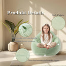 LPMOERA Bean Bag Chairs for Kids/Teen with Memory Foam Filling Bean Bag Sofa with Soft Corduroy Fabric BeanBag Chair for Living Room Bedroom College Dorm Reading Chair Greyish-Green by TinyTreasures Baby Boutique