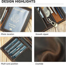 Genuine Leather Passport Holder Handmade Passport cover Lightweight Travel Bifold Passport Wallet dark brown by TinyTreasures Baby Boutique