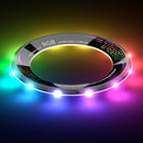 TOSY Flying Ring - 16 Million Color RGB or 12 LEDs, Super Bright, Lost Mode, Auto Light Up, Camping Essentials for Kids/Teens/Boy/Girl, Safe & Soft, Waterproof, Pool/Beach Games, Lightweight Toy by TinyTreasures Baby Boutique