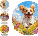 Jigfoxy Wooden Puzzles for Adults, Running Puppy Wood Puzzles Adult, Unique Animal Shape Wooden Jigsaw Puzzles for Adults, Birthday Gifts for Puzzle Lovers, Family, Friend (S-8 * 8.3in-108pcs) by TinyTreasures Baby Boutique