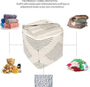 REDEARTH · UNSTUFFED Pouf Ottoman Cover Textured Boho Storage Square Home Decor Poof Pouffe Space Saver Footrest for Living Room, Bedroom, Nursery, Kidsroom; 100% Cotton (18"x18"x18"; Black) by CozyNest Decor