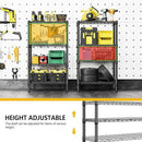 1000 lbs 4 Tier Shelf Metal Storage Shelves Wire Rack Closet Organizers for Garage Kitchen Bathroom Laundry Black 11.8" D x 25.6" W x 45.5" H by CozyNest Decor