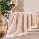 NEXHOME PRO Soft Blanket for Women, Twin Size Cozy Blanket Warm Reversible Knit Lightweight Throws for Sofa Bed, Picnic, Heather Terracotta, 60 x 80 inches by TinyTreasures Baby Boutique