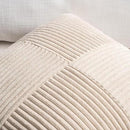 Fancy Homi 2 Packs Tan Samll Decorative Throw Pillow Covers 14x14 Inch with for Couch Bed Sofa, Rustic Farmhouse Boho Home Decor, Soft Corss Patchwork Corduroy Square Beige Cushion Case 35x35 cm by CozyNest Decor