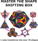 Shashibo Shape Shifting Box - Award-Winning Fidget Toy w/ 36 Rare Earth Magnets - Fidget Cube Transforms Into Over 70 Shapes, Sensory Toy Gift for Kids, Teens, and Adults (Confetti) by TinyTreasures Baby Boutique