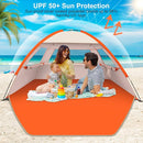 Gorich Beach Tent Sun Shelter for 3/4-5/6-7/8-10 Person with UPF 50＋ UV Protection, Lightweight & Easy Setup Beach Shade Canopy, Portable Beach Shade Tent Beach Cabana by TinyTreasures Baby Boutique