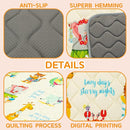 Baby Play Mat - Thicken 71x59 Inch Soft Foam Crawling Mat for Playpen & Floor, Non-Slip Waterproof Playmats for Infants & Toddlers, Portable Foldable & Machine Washable, Beach Animals by TinyTreasures Baby Boutique