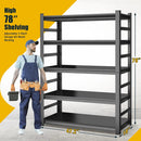 78" H,Metal Garage Shelving Heavy Duty 5-Tier Adjustable Storage Shelves Easy to Assemble, Garage Organization with 4500lbs Capacity,Shelving Racks for Storage,Ideal for Garage,Basement,Warehouse by GreenHaven Gardens