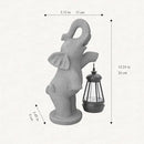 Solar Garden Statue 10 Inch Elephant Decor for Outside Yard Decoration Outdoor Unique Housewarming Gardening Birthday Gifts for Women Grandma by GreenHaven Gardens