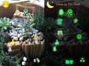 Mini Resin Animals Variety Pack 200 Pcs Luminous Tiny Animals Bulk Glow in The Dark Fairy Garden Miniatures with Tiny Ducks to Hide Around The Home by GreenHaven Gardens
