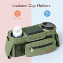Momcozy Universal Stroller Organizer with Insulated Cup Holder Detachable Phone Bag & Shoulder Strap, Fits for Stroller like Uppababy, Baby Jogger, Britax, BOB, Umbrella and Pet Stroller by TinyTreasures Baby Boutique