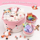 Large Baby Basket Toy Storage 3 Pack, (20"x13.8") Woven Baby Laundry Basket, Stuffed Animal Storage. by TinyTreasures Baby Boutique