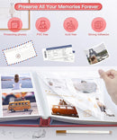 Popotop Photo Album Self Adhesive Scrapbook Album for 4x6 5x7 8x10 Pictures DIY Photo Book as Scrapbooking Supplies Kits, Birthday Gifts for Women Mom Wedding Baby Family Travel by TinyTreasures Baby Boutique
