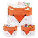 Large Baby Basket Toy Storage 3 Pack, (20"x13.8") Woven Baby Laundry Basket Blanket Basket, Stuffed Animal Storage, Baby Gift Basket Empty, Toy Basket for Kids, Dog, Cat. by TinyTreasures Baby Boutique