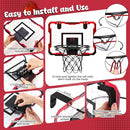 LovesTown Indoor Mini Basketball Hoop for Kids, Basketball Hoops Over The Door with LED Lighting, Mini Hoop with 4 Balls Electronic Scoreboard Toys, Sports Toys Gifts for Boys Girls by TinyTreasures Baby Boutique