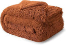 Bedsure GentleSoft Fluffy Burnt Orange King Size Blanket for Bed, Thick Soft Sherpa Faux Fur Fleece Bedding Fuzzy Plush Winter Warm Heavy Large King Blanket, Cozy Orange Gifts for Men Women, 108x90 by CozyNest Decor
