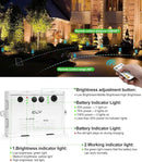 CLY 6 in 1 Solar Spotlights Landscape Outdoor Garden, Solar Spotlights IP66 Waterproof Landscape Lighting with Remote 18M Cable for Garden, Lawn, Patio, 2700K/4000K/6500K by GreenHaven Gardens