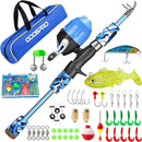 ODDSPRO Kids Fishing Pole Pink, Portable Telescopic Fishing Rod and Reel Combo Kit - with Spincast Fishing Reel Tackle Box for Girls, Youth by TinyTreasures Baby Boutique