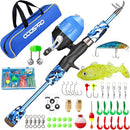 ODDSPRO Kids Fishing Pole Pink, Portable Telescopic Fishing Rod and Reel Combo Kit - with Spincast Fishing Reel Tackle Box for Girls, Youth by TinyTreasures Baby Boutique