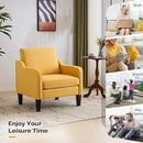 VINGLI Accent Chair for Living Room Chairs Yellow Reading Chair for Bedroom Scooped Arm Chair Mid Century Modern Accent Chairs Upholstered Comfy Chair for Apartment, Waiting Room by CozyNest Decor