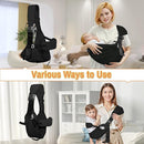 Baby Carrier Newborn to Toddler,Adjustable Baby Sling Carrier,Comfortable and Lightweight Toddler Carrier for 25-60 lbs,Ideal for Shopping Travelling by TinyTreasures Baby Boutique