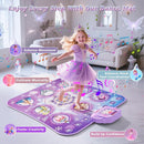 Dance Mat Toy for 3-12 Year Old Girls, Electronic Dance Pad with Wireless Bluetooth,Frozen 8-Button Music Princess Toys Play Mat for Kids with LED Light, Built-in Music, Toddlers Birthday Gift Ages 3+ by TinyTreasures Baby Boutique
