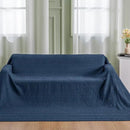 PHF Cooling Waffle Blanket California King Size, Lightweight 60% Rayon Derived from Bamboo & 40% Cotton Breathable Blanket for Hot Sleepers, Soft and Luxury for Bed Couch and Sofa, 110"x96", Navy Blue by CozyNest Decor