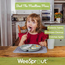WeeSprout Silicone Suction Placemats for Babies, Toddlers & Kids, Durable Food Grade Silicone with Non-Slip Suction, Raised Edges Contain Mess, Dishwasher Safe, for Dining Table & Restaurants, 2 Pack by TinyTreasures Baby Boutique