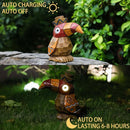 Solar Tiki Statue-WoodWoodpecker Bird-Garden Hawaiian - Solar Outdoor Light Garden Sculptures & Statues Totem Pole Bar Outdoor Patio Pool Yard Summer Decorations by GreenHaven Gardens
