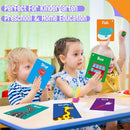 50 PCS First Word Flashcards, Double Sided Learning Cards Alphabet, Foods, Animals, Shapes, Colors, Vehicle, Body Parts with 2 Reclosable Rings, Learning Tool for Pre-K Kindergarten Toddlers by TinyTreasures Baby Boutique