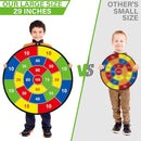Large Dart Board for Kids, Kids Double-Sided Dart Board with Sticky Balls and Darts, Indoor/Outdoor Sport Fun Party Play Game Toys, Gifts for 3 4 5 6 7 8 9 10 11 12 Year Old Boys Girls by TinyTreasures Baby Boutique
