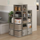 Furinno Luder Shelf Bookcase with 1 Door Storage Cabinet, French Oak by TinyTreasures Baby Boutique