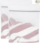 Lingerie Bags for Washing Delicates, Mesh Laundry Bags for Washing Machine. 2Pcs(20" x 24"). by TinyTreasures Baby Boutique