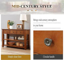 Solid Wood Console Table Entryway Table with Storage Drawers and Bottom Shelf Sofa Table for Entry Hallway Foyer Sofa Couch Table,Fully Assembled (48.8" Brown) by CozyNest Decor