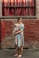Hip Baby Wrap - 100% Soft Cotton Baby Sling Wrap - Baby Hip Carrier - Nursing Wraps for Breastfeeding, Baby Carrier Sling - Newborn to Toddler Baby Carrying Wrap, Supports 8-35 lbs - Summer Rainbow by TinyTreasures Baby Boutique