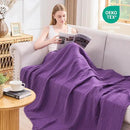 EMME Cotton Muslin Twin Blanket Breathable Gauze Blanket Soft Lightweight Blankets Adults Gifts for Women (Purple, 60"x80") by CozyNest Decor