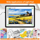 Elice Magnetic A3 Light Board for Diamond Painting, Ultra-Thin Tracing LED Light Box with Side Buttons, Super Bright Diamond Art Light Pad, Light Table for Drawing, Sketching, Weeding Vinyl - Black by TinyTreasures Baby Boutique