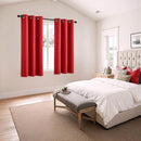 MIULEE Christmas Red Blackout Curtains for Bedroom Living Room 54 Inches Long 2 Panels, Thermal Insulated Room Darkening Drapes Solid Grommet Top Light Blocking Window Treatments 40x54 Inch by TinyTreasures Baby Boutique