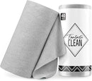 Fantasticlean Microfiber Cleaning Cloth Roll -40 Pack, Tear Away Microfiber Towels, 12" x 12", Reusable, Washable, Scratch Free, Ultra Absorbent Dish Rags for Car, Home, Garage or Shop (Grey) by CozyNest Decor