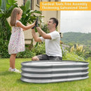 Garden 8x4x1ft Galvanized Raised Garden Bed Kit - Metal Planter Boxes for Vegetables/Herbs/Flowers, Heavy-Duty Steel Outdoor Garden Box with Reinforced Edges(8X4X1FT) by GreenHaven Gardens