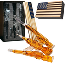 3 Gun Whiskey Decanters Set AR15, AK47, & Rifle Gun Decanter Set 1000ml by The Wine Savant - Veteran Gifts, Home Bar, Gun Lover Gifts, Tik Tok Gun Decanter, Military Gifts Gifts for Dad…