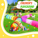 Kids Play Tunnel Tent for Toddler, 2 Pack 6-ft Pop Up Crawl Tunnel Toy for Baby Children or Dog Cat, Collapsible Gift for Boy and Girl Play Tunnel Indoor Outdoor Game (Rainbow Tunnel+Pink Tunnel) by TinyTreasures Baby Boutique