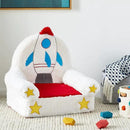Amazon Basics Children's Plush Toddler Chair, Rocket, Multicolor by CozyNest Decor