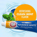 ARM & HAMMER Advance White Toothpaste, Teeth Whitening Baking Soda Toothpaste with Stain Defense Technology and Fluoride, Clean Mint Flavor, 6.0 Oz (4 Pack) by CozyNest Decor