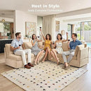 Modular Sectional Sofa with Chaise U Shaped Sectional Couch for Living Room, 5-Seater Comfy Cloud Couches, Plush Corduroy, Beige by CozyNest Decor