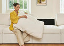 HONBAY Modular Sectional Couch with Storage Ottoman, Sectional Sofa with Storage Seats, L Shaped Sectional Couches for Living Room, Beige by CozyNest Decor