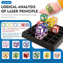 [2025 New] Reasoning Laser Maze, Ultimate STEM Toys for Boys Age 8-12, Logic Game with 60+ Challenges, Toy for 8 9 10 11 12 13 14 Year Old Kid & Adult Birthday Gift - 37 Pcs Cubes by TinyTreasures Baby Boutique