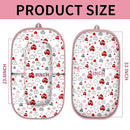 Baby Lounger, Foldable Infant Nest Pillow with Soft Memory Foam Mat, Cover with Adorable Pattern, Converts to Backpack for Easy Travel, 0-12 Months, Pink by TinyTreasures Baby Boutique